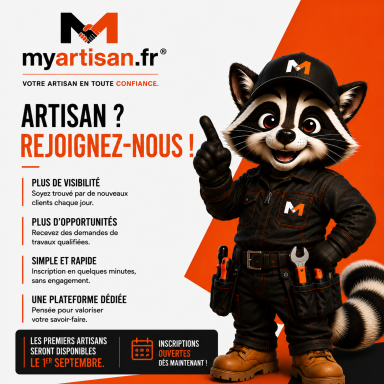 MyArtisan.fr®, plateforme mettant en relation les particuliers avec des artisans de confiance partout en France.