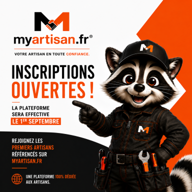 MyArtisan.fr®, plateforme mettant en relation les particuliers avec des artisans de confiance partout en France.